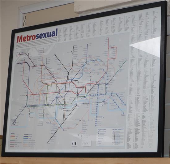 A. Ragman, colour print, Metrosexual, 58 x 83cm